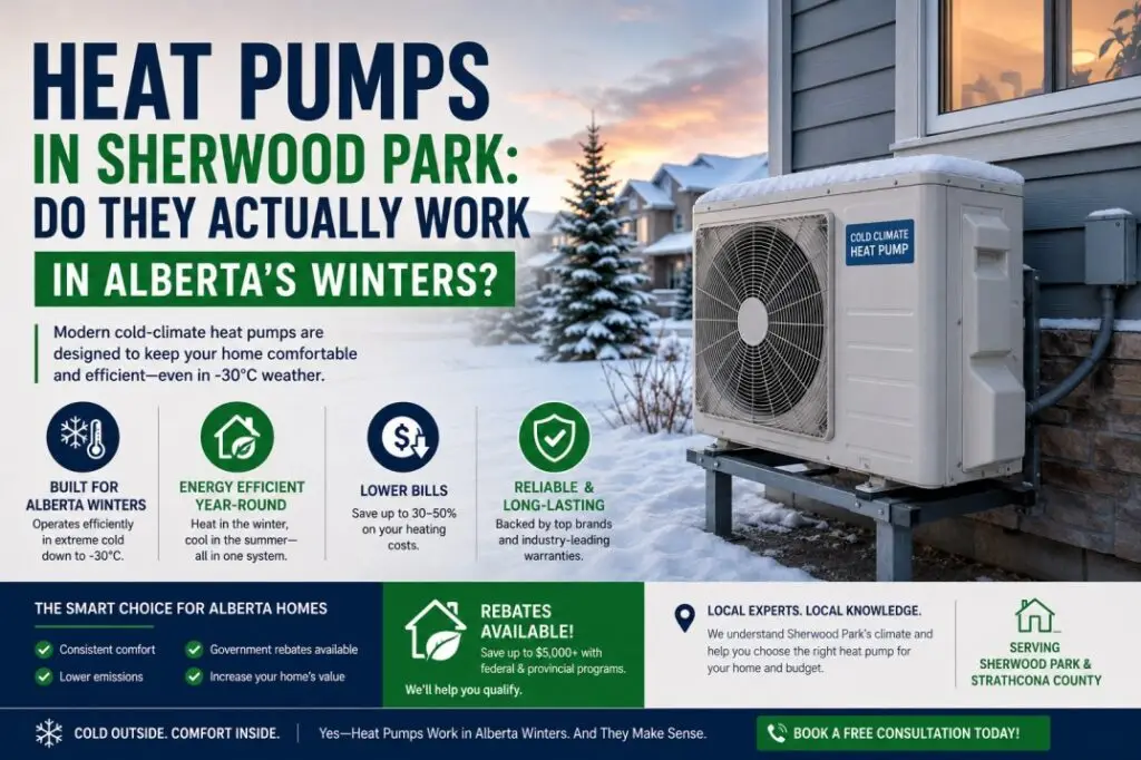 Heat Pumps in Sherwood Park: Do They Work in Alberta?