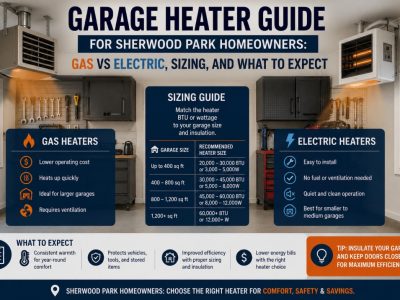 Garage Heater Guide for Sherwood Park Homeowners: Gas vs Electric, Sizing, and What to Expect