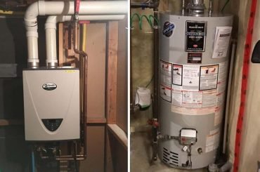 Tankless water heater vs traditional hot water tanks